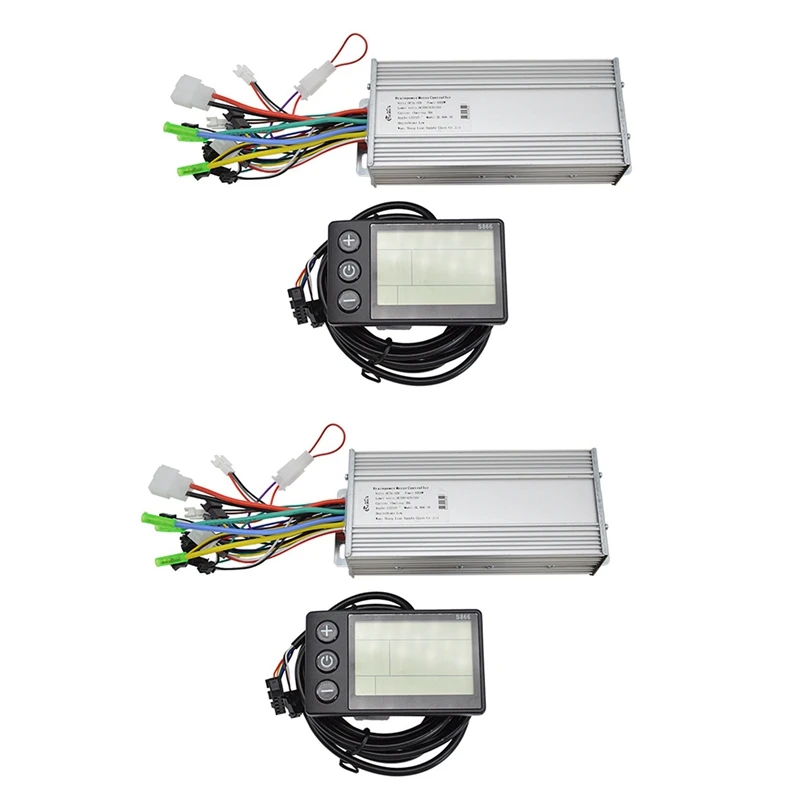 

2X Controller 1000W Work With S866 Display Controller 36V - 60V For Electric Bike Motor 1000W