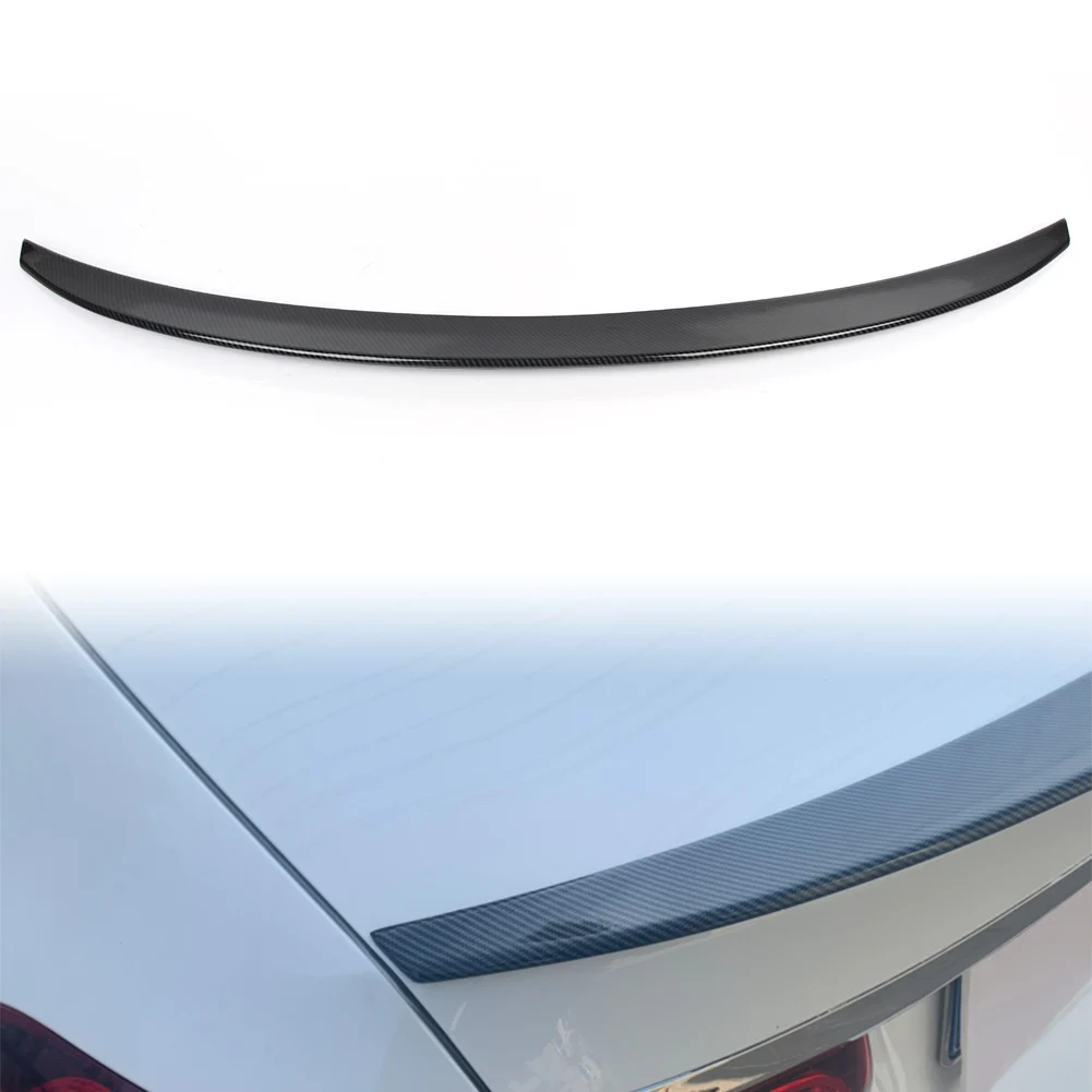 

Carbon Style Car Lip Spoiler Rear Tail Trunk Wing Splitter Trim For Mercedes Benz W177 A-Class A180 A200 A220 2019 2020 2021