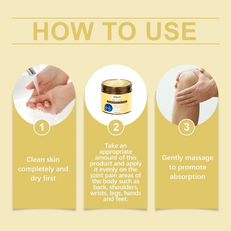 Bee Venom Pain Relief Bone Soothing Cream Treating Rheumatoid Arthritis Muscle Stiffness Massage Body External Daily Care Cream