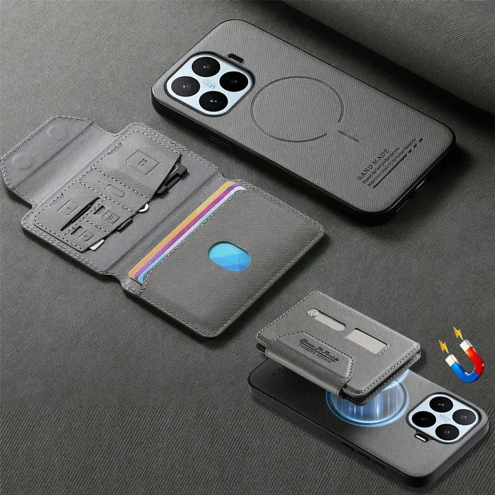 Premium Detachable Leather Wallet Magnet Case 5G Compatible