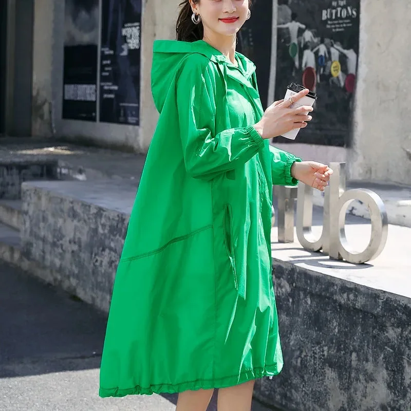 liter ジャケット　2024aw 韓国レディース 2024 Summer Women's Jacket Thin Coat Korean Loose Sun