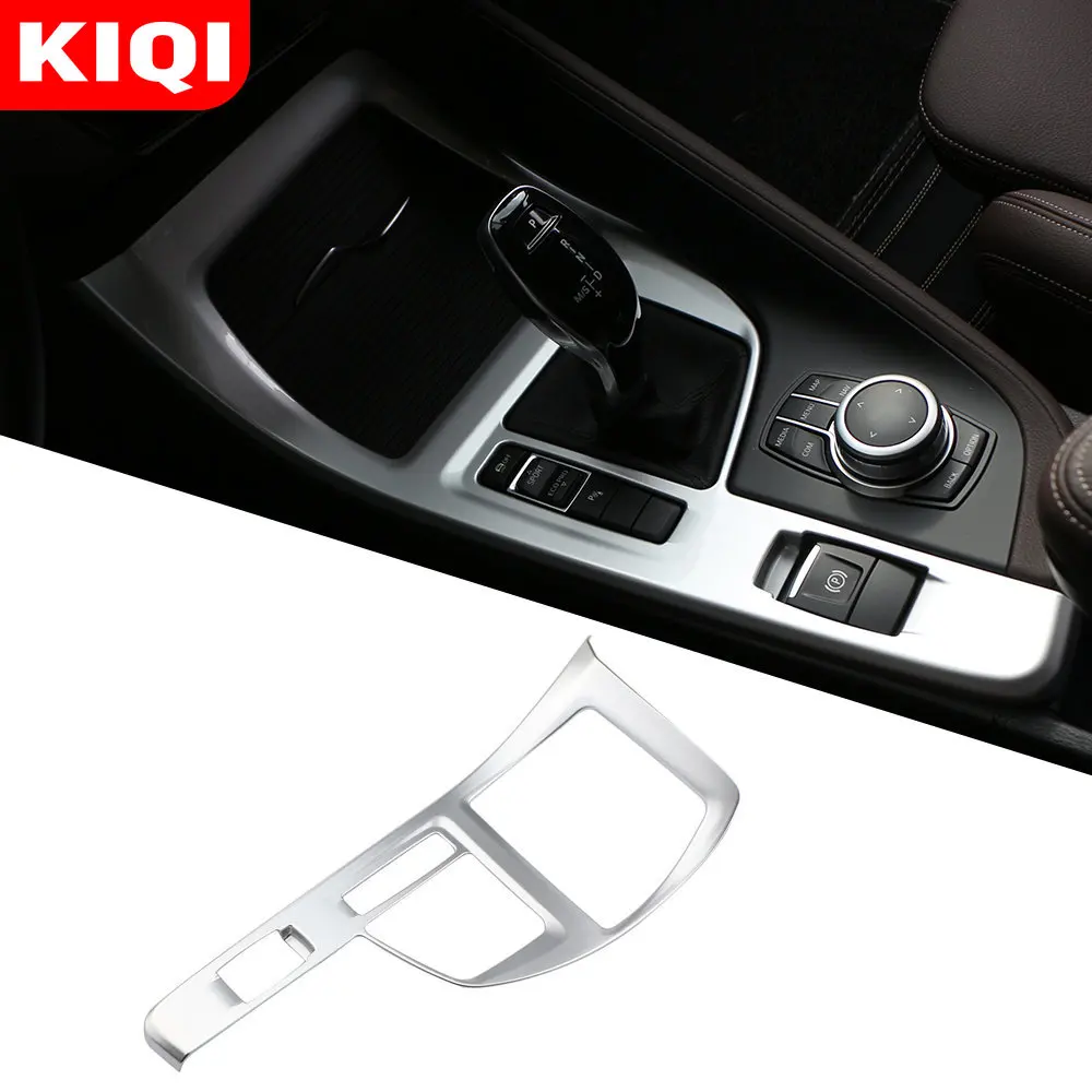 자동차 중앙 제어 기어 패널 커버 트림, BMW X1 F48 X2 F47 2016 - 2022 기어 시프트 노브 패널 장식 스티커 액세서리