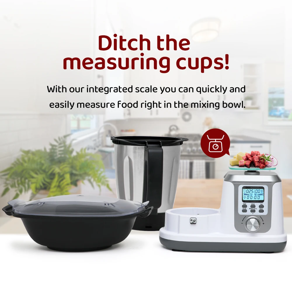Multifunction Cooking Food Processor Robot De Cocina Thermo mixer All In One  Appliance Thermomixer T6 Termo Cooker - AliExpress