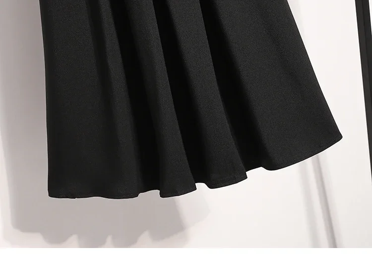 Einfarbiger, vielseitiger mittellanger Rock, plissiert, A-Linie, Maxikleid, Hüfte, Frühling, Sommer, neuer 2026-Stil, halblanger Rock – Detail 33