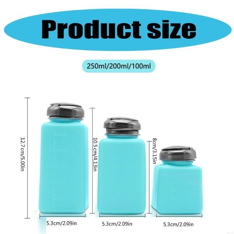 RXJC Push Top Liquid Dispenser Bottle 100-250ml Suitable For Makeup Remover