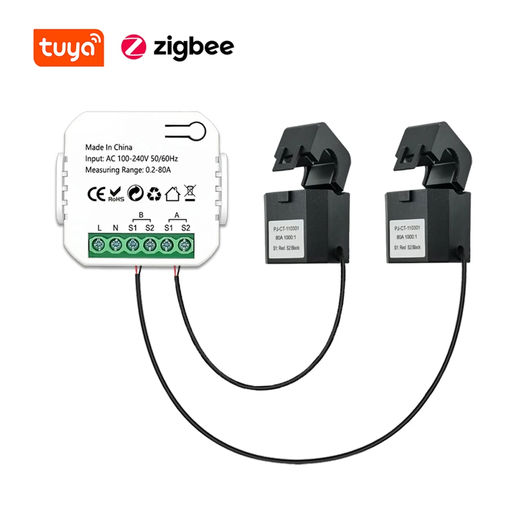 Tuya ZigBee Smart Energy Meter for Solar Power Monitoring