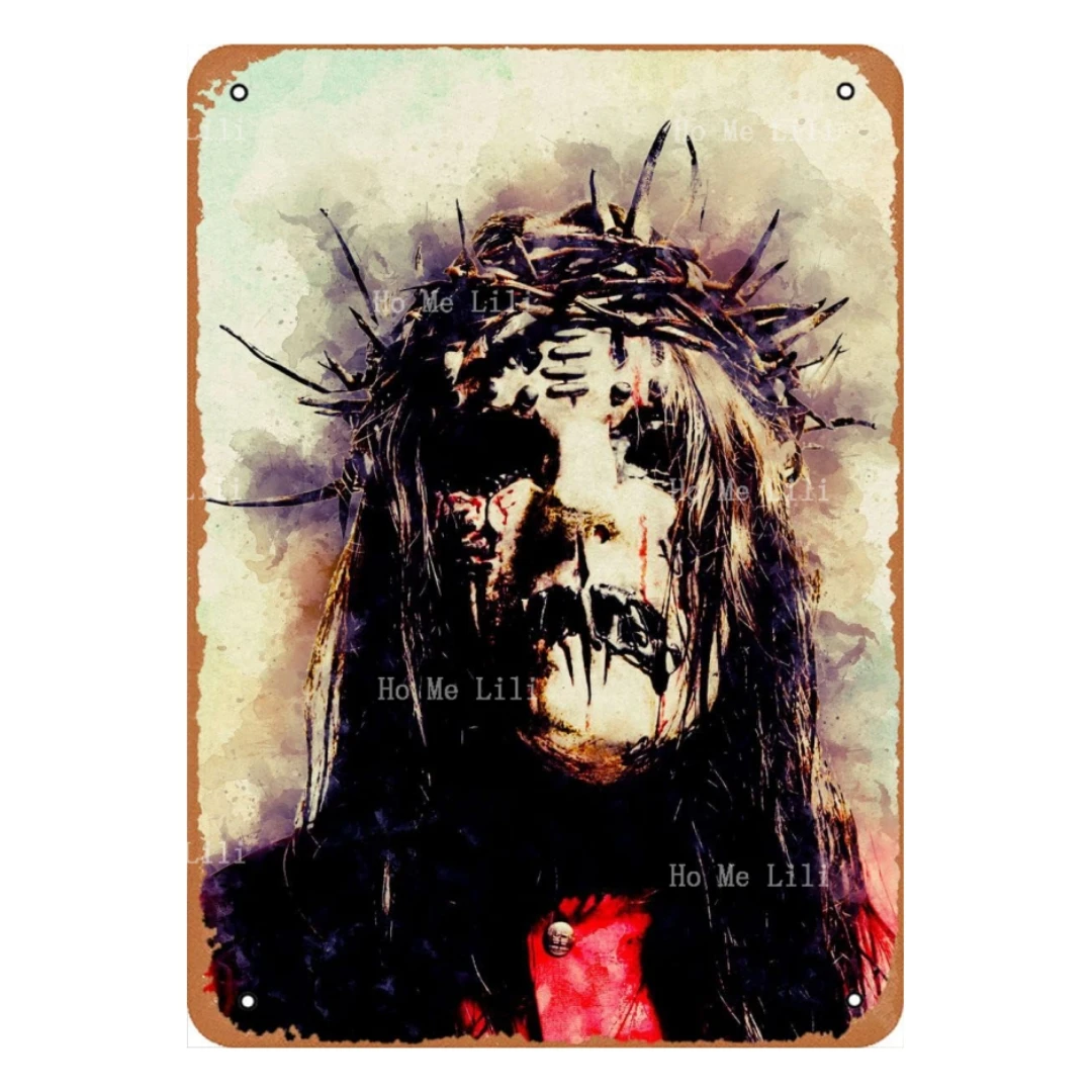 

Музыкальный металлический жестяной знак Джоуи Jordison, металлический фотографический Настенный декор