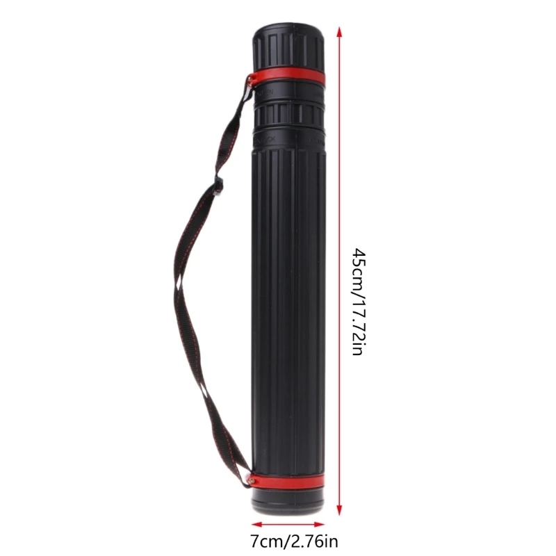 Telescopic Document Storage Tube Retractable Organization for Case Supplies for Children Adults Camping Easy to Carry document storage bag