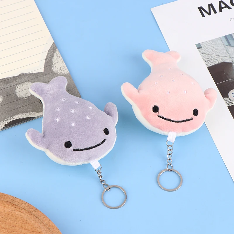 

2Pcs Cute Cartoon Shark Plush Dolls Soft Stuffed Animal Keychain Bag Pendant For Girls Plush Doll Toys