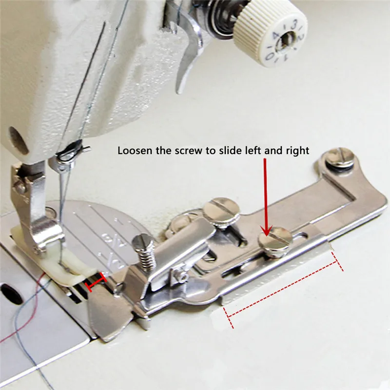 Chzimade Sewing Machine Ruler Regular Presser Foot Magnet Seam Guide Presser Foot Fine Tucker Gauge Diy Sewing Machine Tools