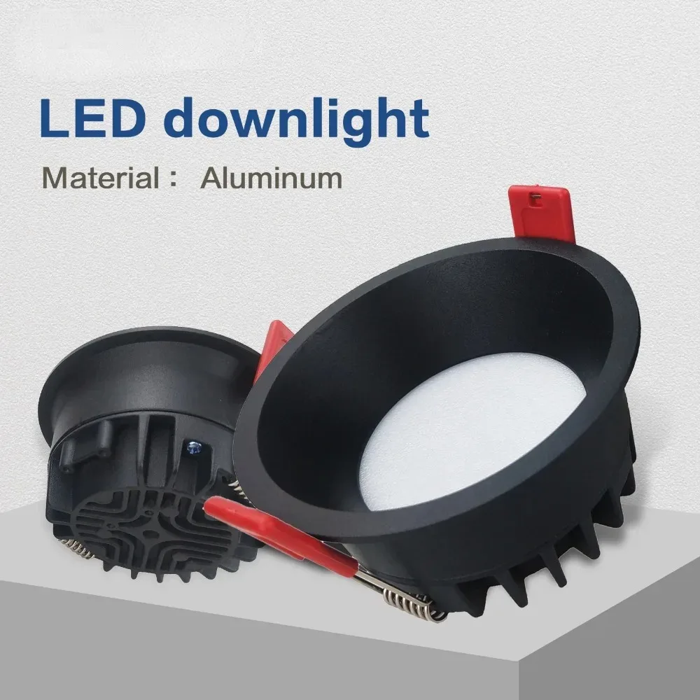 

Recessed LED Downlight Home Light Aluminum Spotlight 5W 7W Background Bedroom Kitchen Living Room Indoor Office Store Lighting
