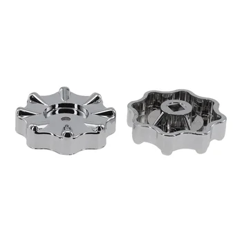 2 pezzi maniglia della ruota rotonda maniglie del rubinetto in plastica manometri del collettore manopola altezza 13mm condizionatore d'aria accessori per strumenti HVAC 1