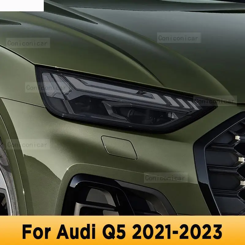 

For Audi Q5 2021-2023 TPU Car Exterior Headlights Anti-Scratch Protective Film Cover Headlamps Repair Accessories Sticker