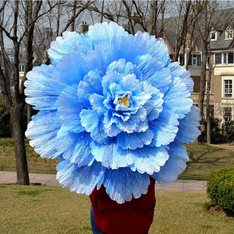 Children's performance props peony umbrella stage adults holding flowers in hand performance singing and dancing dance props flo