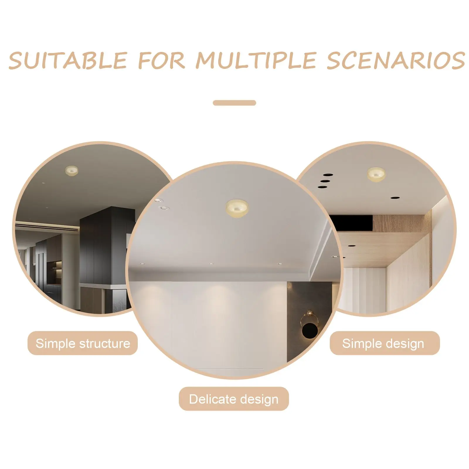 5 Pcs Dust Cover Smoke Detector Travel Light Covers Protective Plastic Alarm Plate