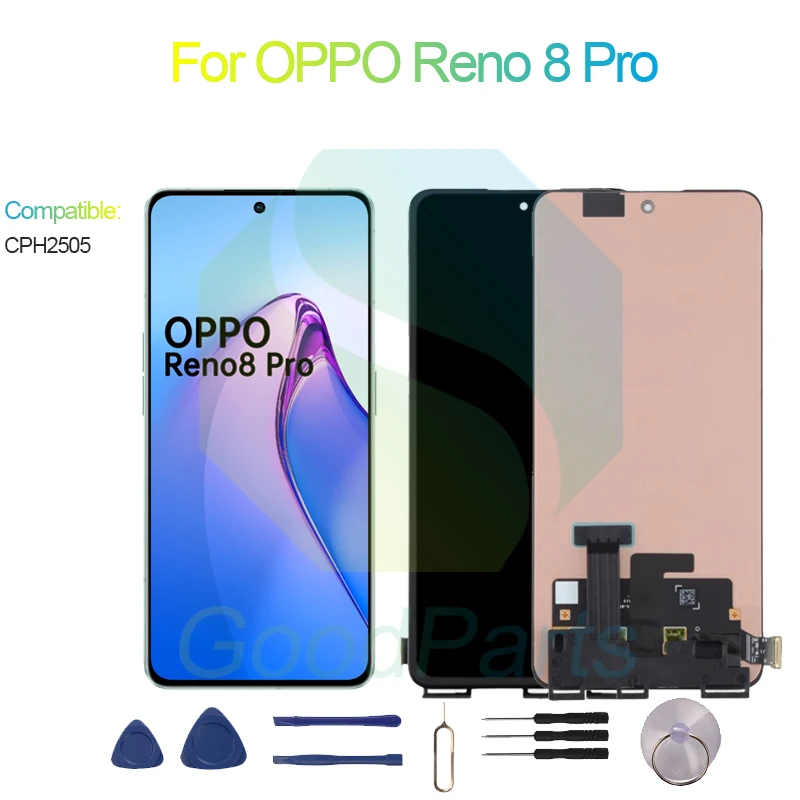 Per Oppo Reno 8 Pro Schermo Lcd 6.7 "Cph2357 Reno 8 Pro Touch Digitizer Assembly Sostituzione