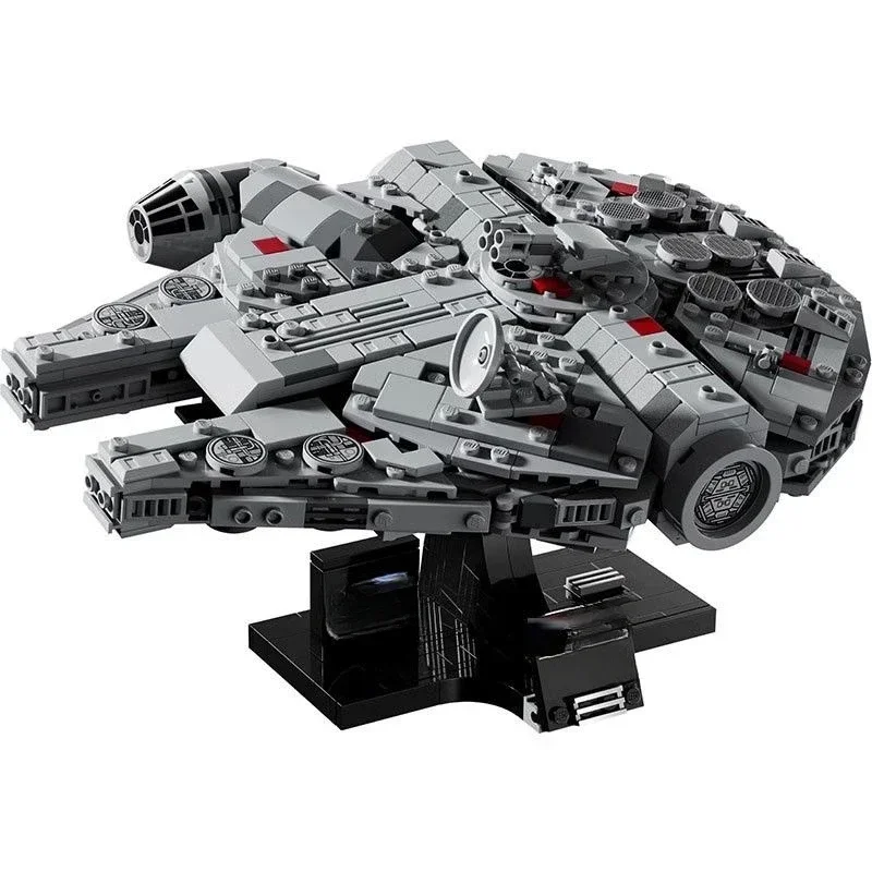 Building Block Toys Star Wars 75375 Falcon Spaceship Compatible Millennium Bricks for Boys Kids