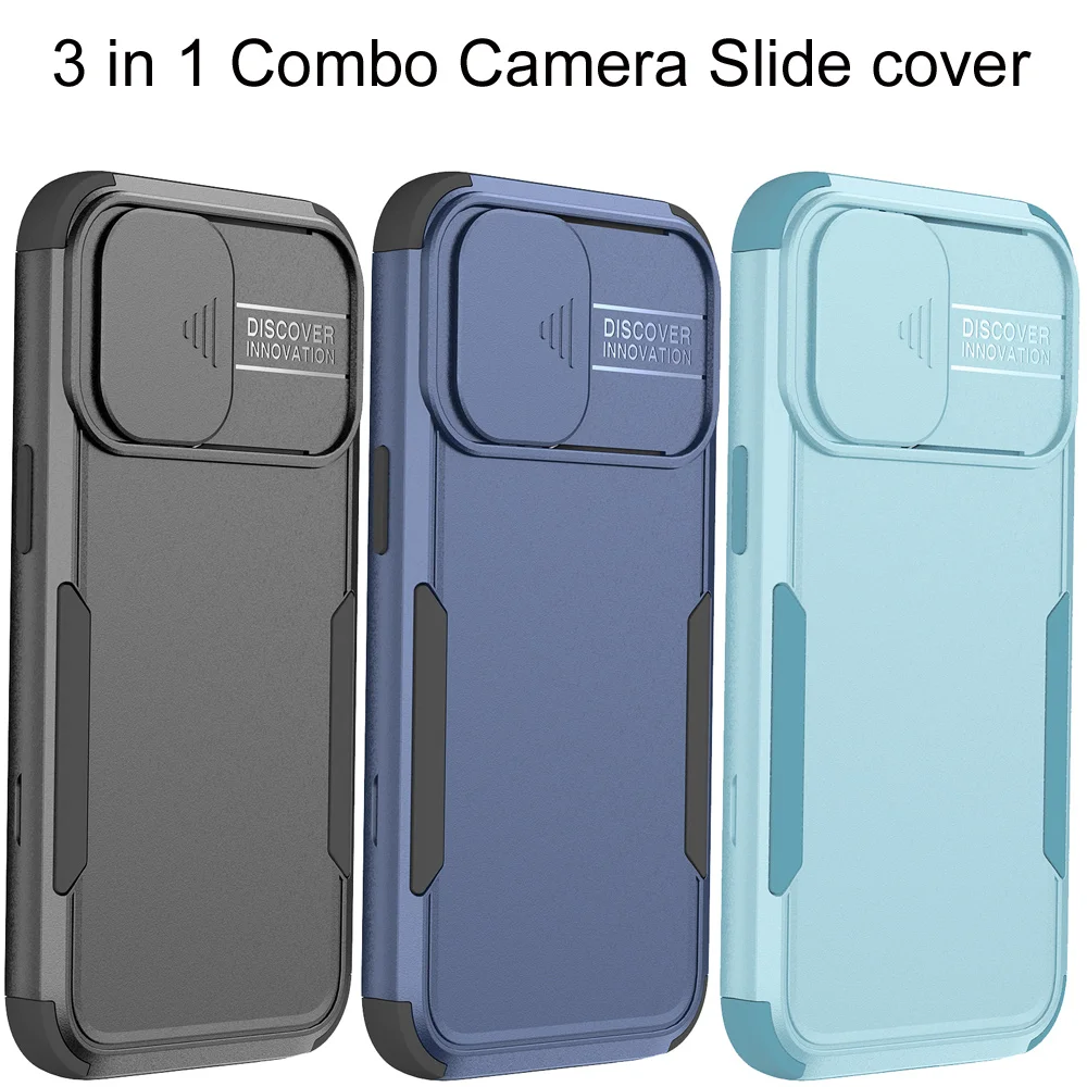 Camera Slide cover For iPhone 13 Pro Max Hybrid Drop resistance Rugged