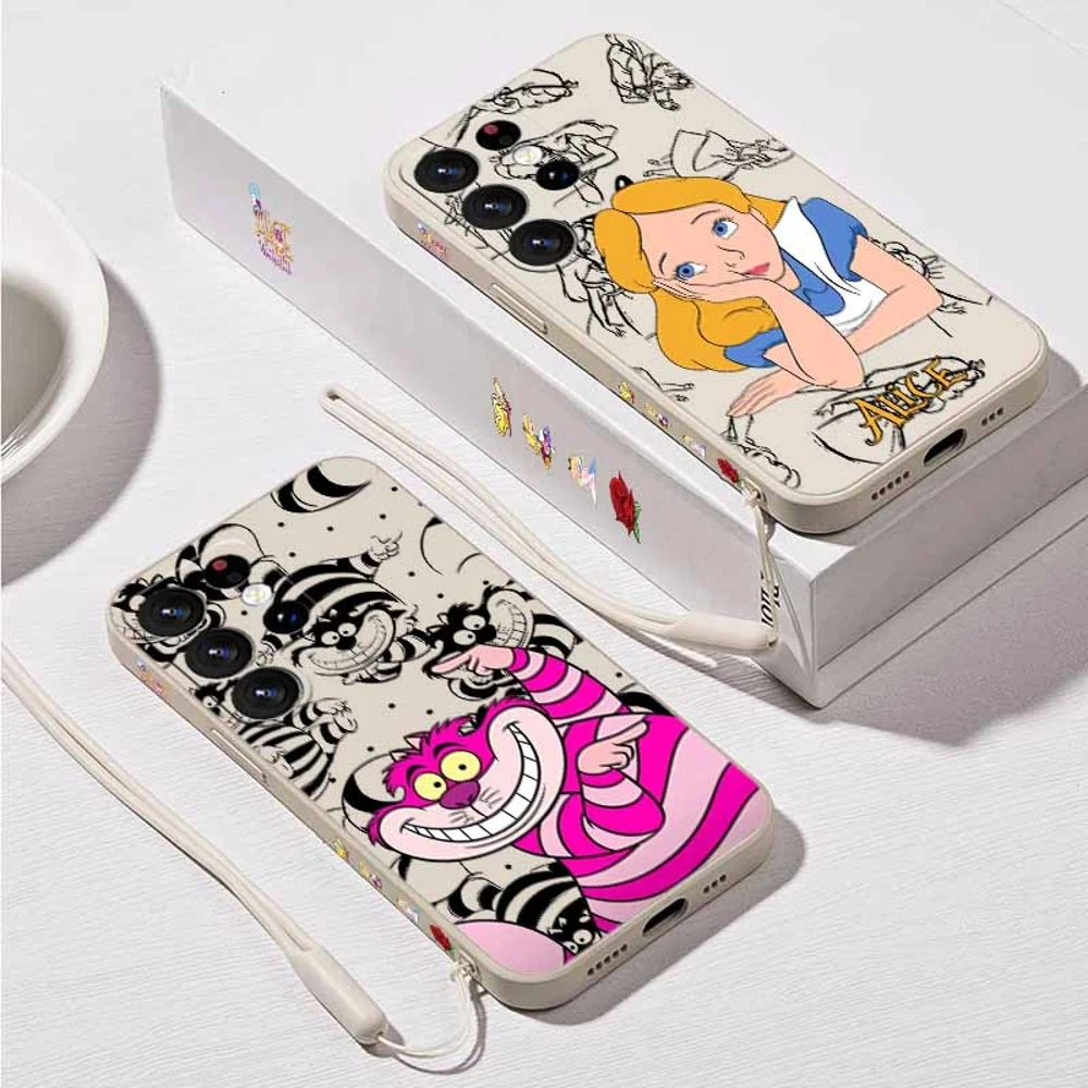 Alice in Wonderland Liquid Left Rope Phone Case