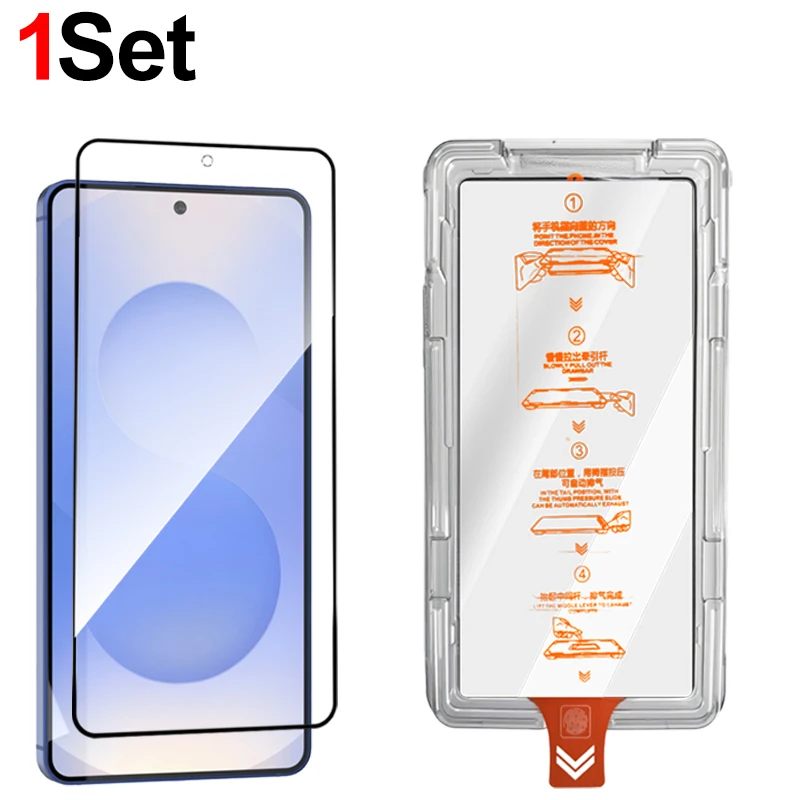 Premium Tempered Glass Screen Protector with Easy Install Kit and Crystal-Clear HD Film