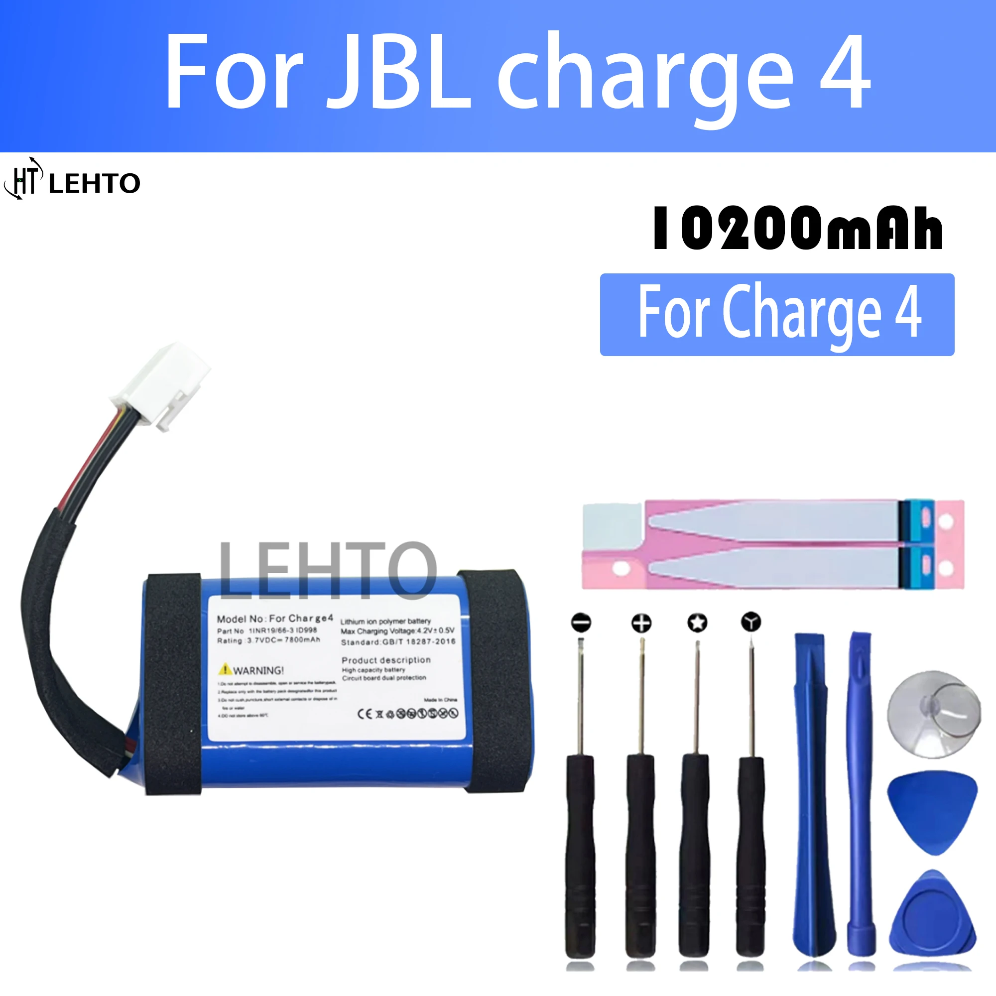 

New 100% Original Speaker Battery For JBL Charge4 Charge 4 ID998 SUN-INTE-118 7800mAh 10200mAh Loudspeaker Wireless Batteries