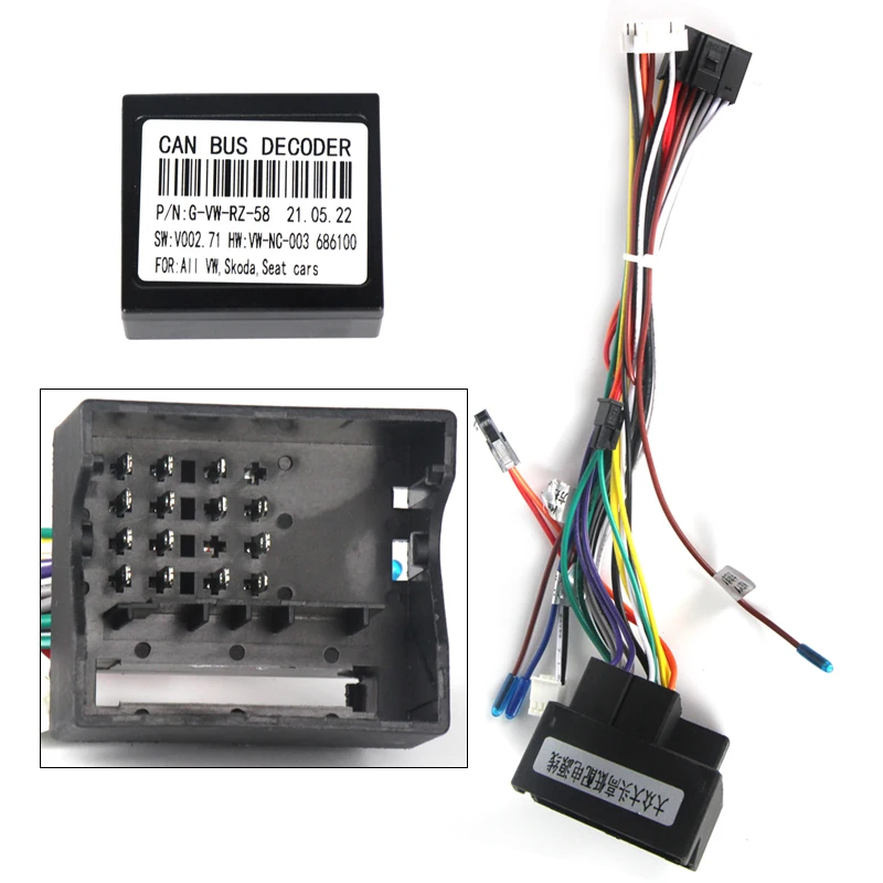 Double Din Fascia Kit For VW Transporter T5/T5.1 – Black Dash Trim 2009-2015 3 thumbnail image