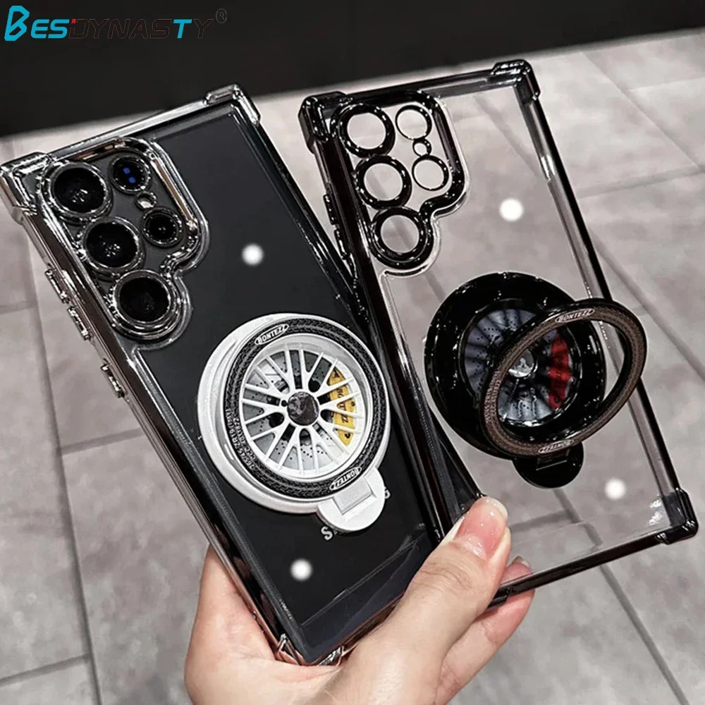 Shockproof Airbags Armor Magnetic Transparent Phone Case