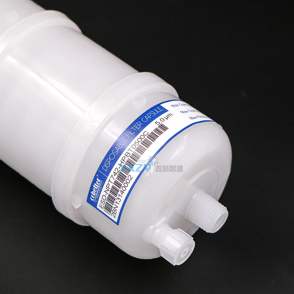 Jet printer Capsule filter cobetter DISPOSABLE FILTER ESD-NPT742-HPBT0500C  for Digital printing machine Ink filter 5um