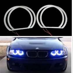 Multicolor Halo Ring Cotton LED Angel Eyes Lights (131mm, 4 - Pack) (131x4 blue)
