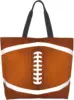 American Football  Tote Handbag Large Oversize Casual Canvas Sports Mom Beach Travel Bag 1