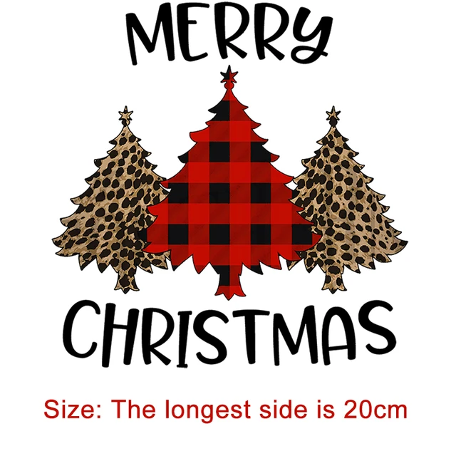 Christmas Iron On Transfer Heat Transfer Design Sticker Iron Vinyl Patches Iron  Transfer Paper For Clothing Hat Pillow Backpack - AliExpress