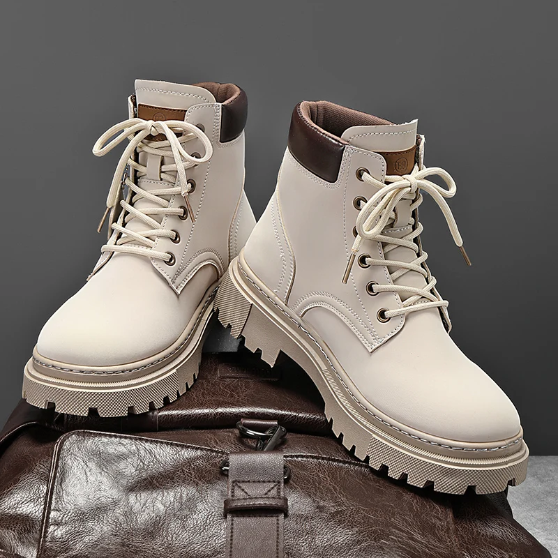 

Роскошные Дизайнерские мужские ботинки челси на платформе, ботильоны из спилка на толстой подошве, мужская обувь, короткие ботинки с круглым носком