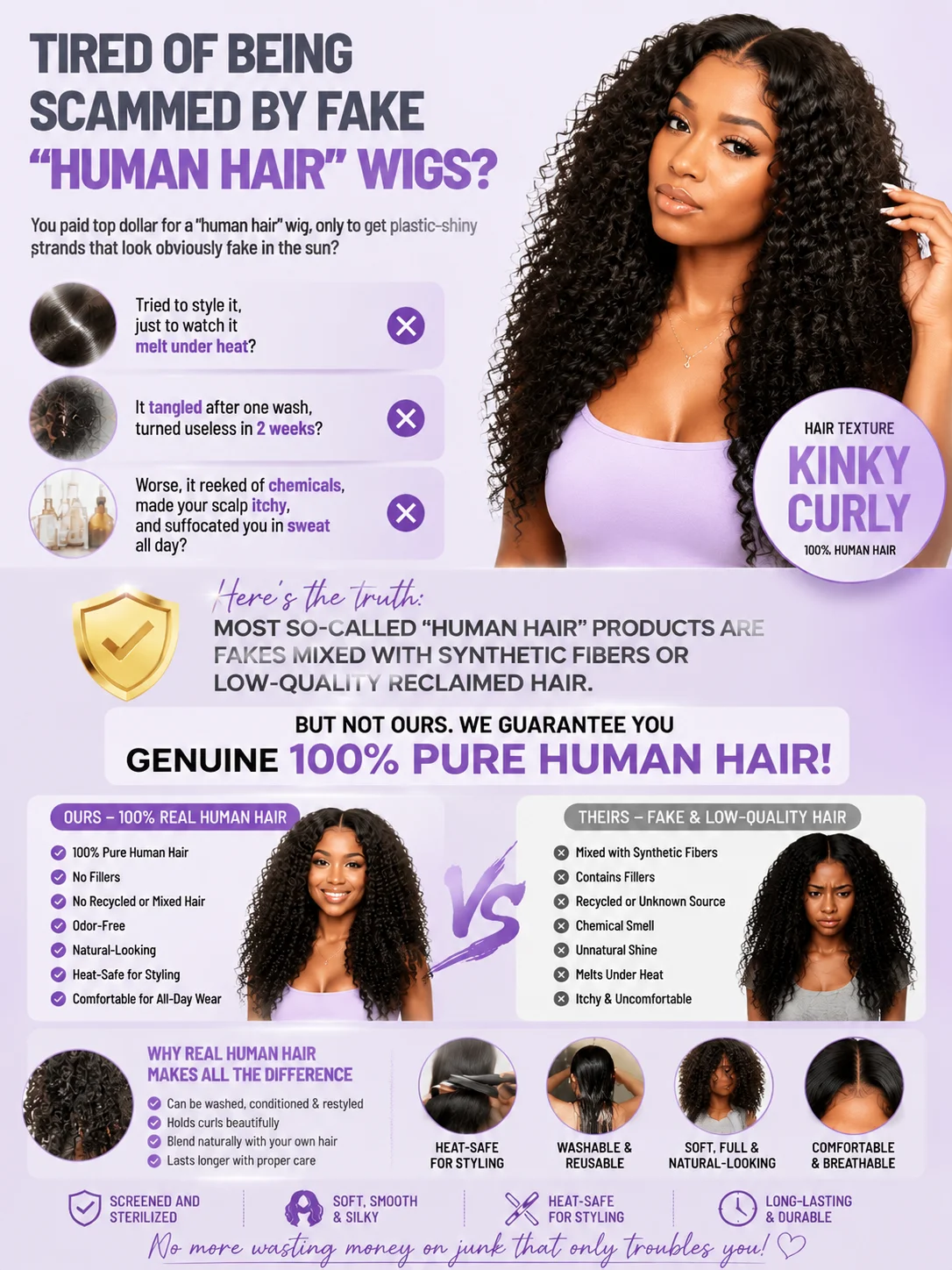 100% Human Hair Brazilian Kinky Curly 300%Density 40 Inch Wigs Jerry Curl Lace Front Wig 13x6 HD Lace Human Hair Wig Virgin Hair 6