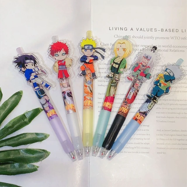 Deli Pens 1 Pcs Kawaii Naruto Gel Pens for School Supplies Japanese  Stationery Cute Anime Pens for Writing Cool Prizes for Kids - AliExpress