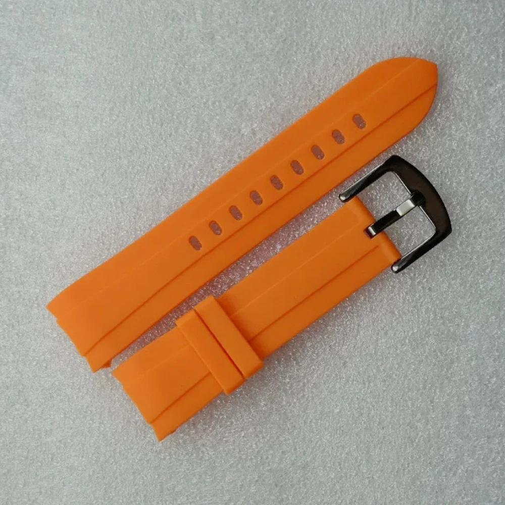 22mm SKX007 Waterproof Rubber Strap Watch Strap Elbow Watch Modification Accessory Needle buckle Strap