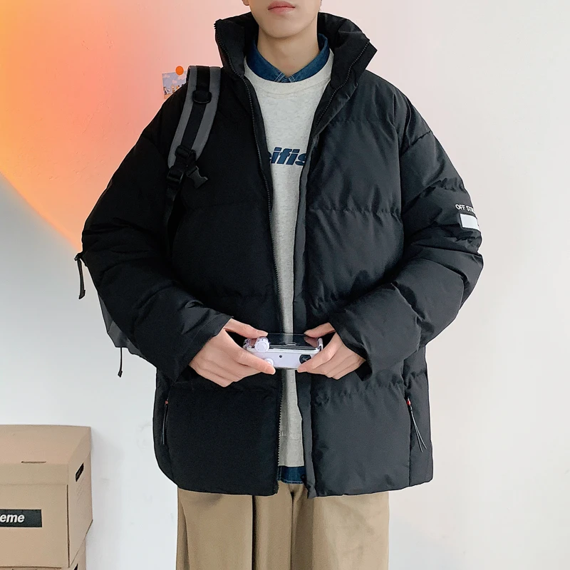 

Новая зимняя мужская Молодежная Повседневная куртка с хлопковой подкладкой, трендовая утепленная теплая одежда