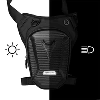 Sac latéral de jambe de moto, coque rigide EVA, sacs de taille décontractés pour l'extérieur, sac à main pour téléphone portable, sac banane de hanche 2