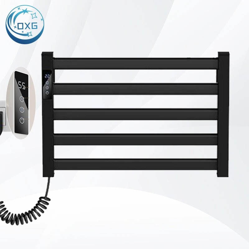 ราวแขวนผ้าเช็ดตัวไฟฟ้าแบบเรียบง่าย OXG ราวแขวนผ้าเช็ดตัวในห้องน้ำพร้อมระบบทำความร้อนในตัว ตั้งเวลาได้ ราวแขวนผ้าเช็ดตัวแบบทำความร้อน เครื่องอบผ้าเช็ดตัวในห้องน้ำ 1