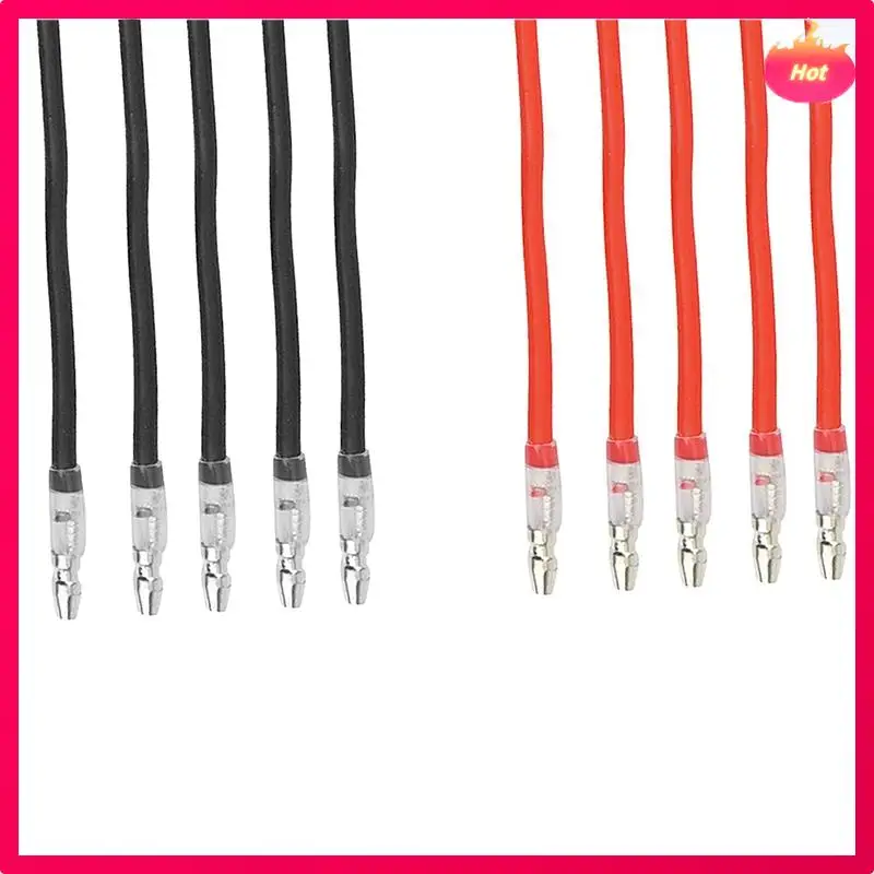 AYHF 20Pcs 16AWG Silicone Wire With 4.0Mm Male Plug Length 10Cm For 380 390 540 550 775 795 Brushed Motor Connection Cable