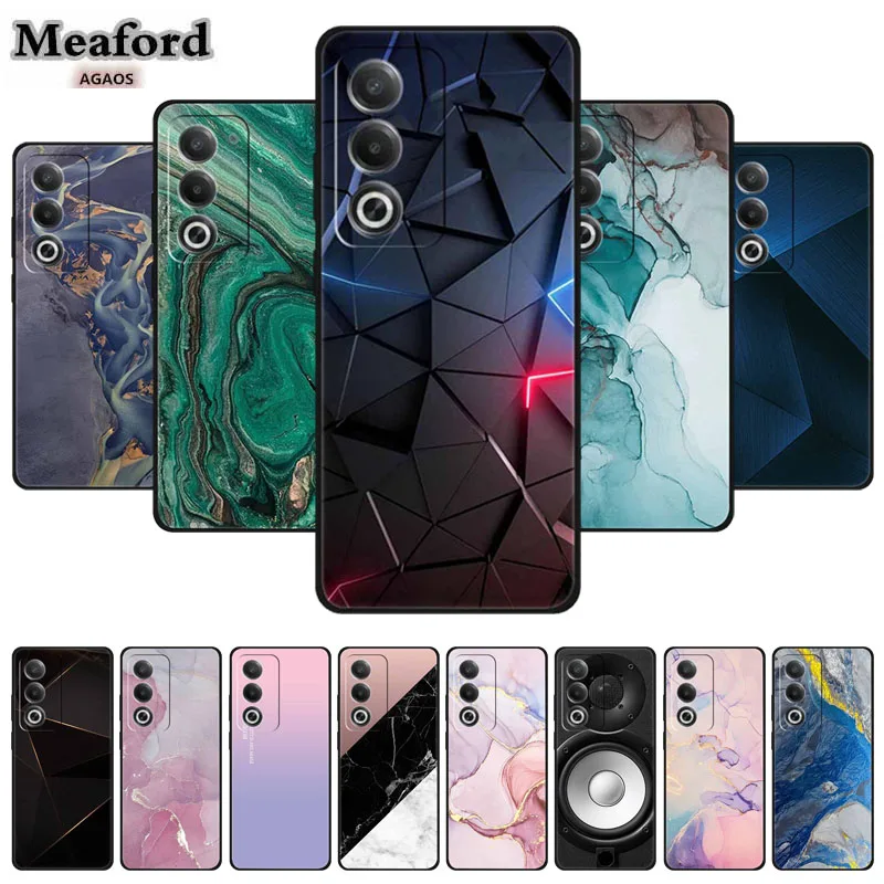 Marble Pattern Soft Silicone Phone Case - Fashionable TPU Back Protector Cover