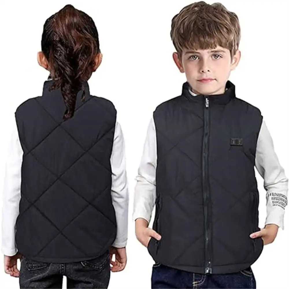 Heated Vest 13 Heating Zones USB Charging Washable for Boys Girls