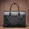 LUOKIR Men's Briefcase Genuine Leather Luxury Business Office Computer Bag Casual Travel Handbag File Bags For 14 Inch Laptop 2