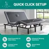 Queen Adjustable Bed Frame with Lumbar Support&Head Tilt,Foot Incline,Back&Leg Massage,Ergonomic Zero-Gravity Smart Bed 4