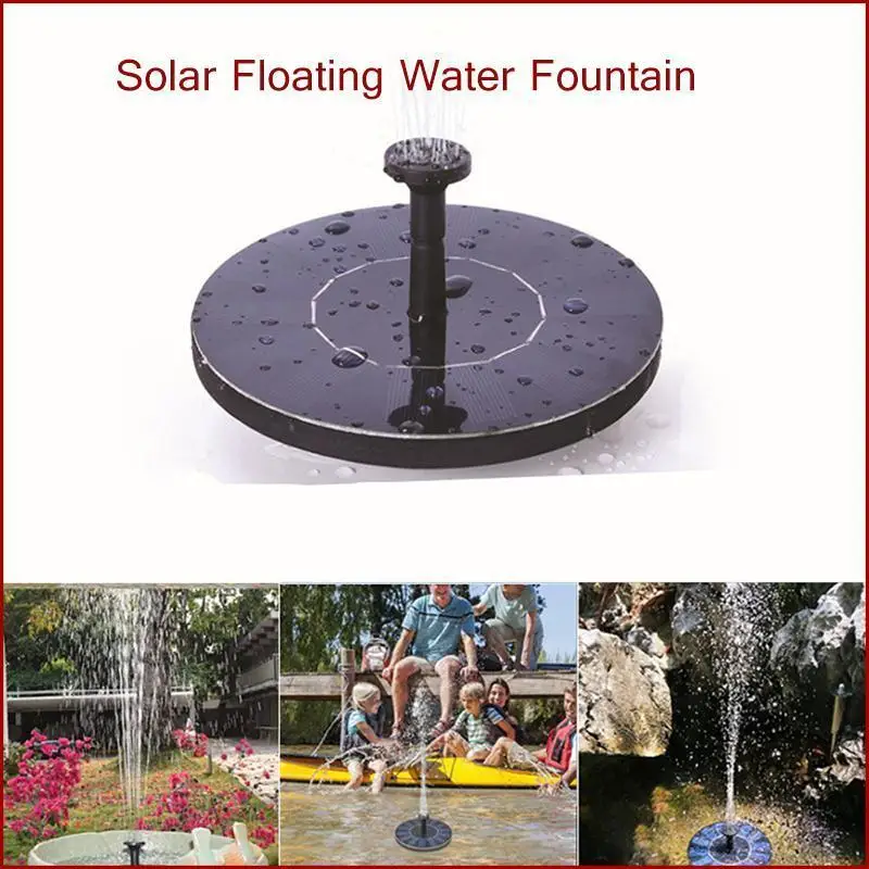 Mini Solar Water Fountain Pool Pond Waterfall Fountain Garden Decoration Outdoor Bird Bath Solar Powered Floating Water
