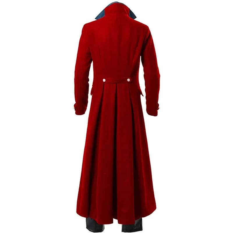 Middeleeuwse steampunk-jas voor heren, gotische rokjas, renaissance retro victoriaanse yard borduurjas, Halloween piraat vampier cosplay kostuums voor heren (groen, L