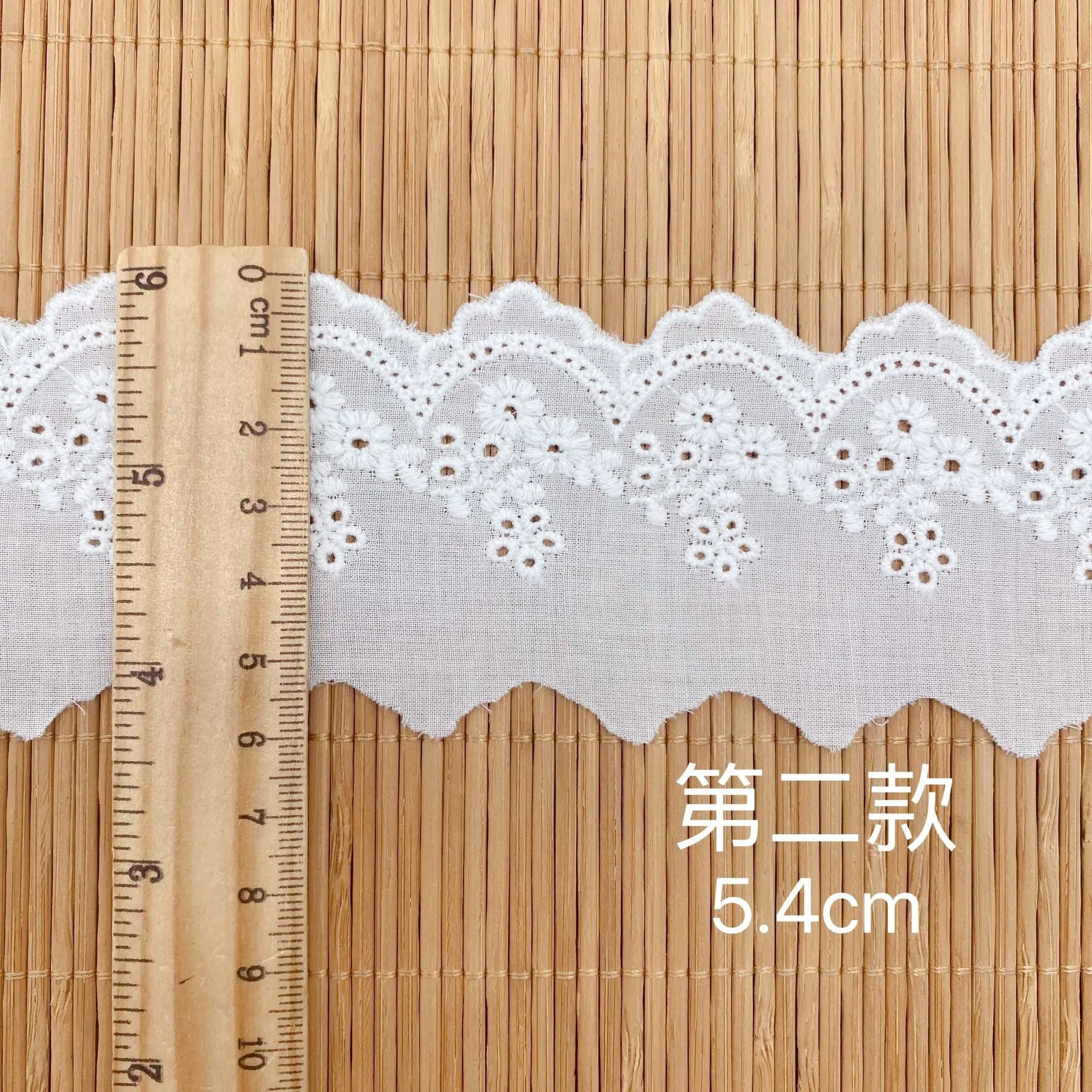 Cotton Fabric Cotton Poplin Fabric 5Y Embroidered White Flower Lace Dubai Wide Sewing DIY Trim Wedding Applique Ribbon Collar Cloth Guipure