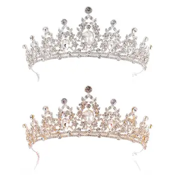 2026 Copricapo da sposa Corona da ballo da donna Diademi e corone di cristallo barocchi Accessori per capelli da sposa da sposa Gioielli