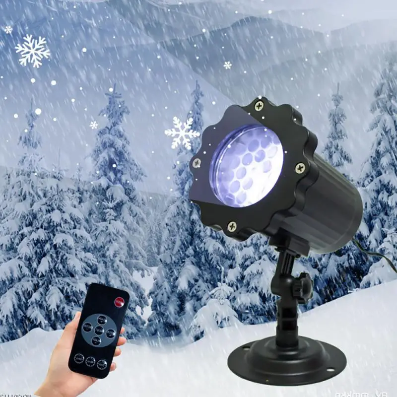 

Christmas Projector Lights Outdoor Led Snowflake Projection Lamp Remote Control Projector Lights For Lawn Garden Decoration