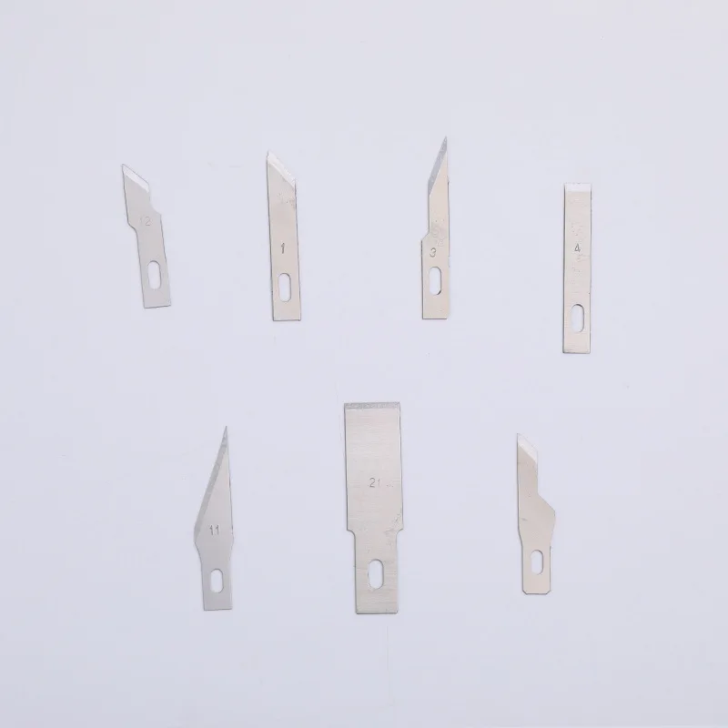 Wood Carving Blades Cutter Knifes Craft Carve Tool Sculpture Utility Engrave Metal Scalpel Woodcarve PCB Repair DIY Blade 10pcs