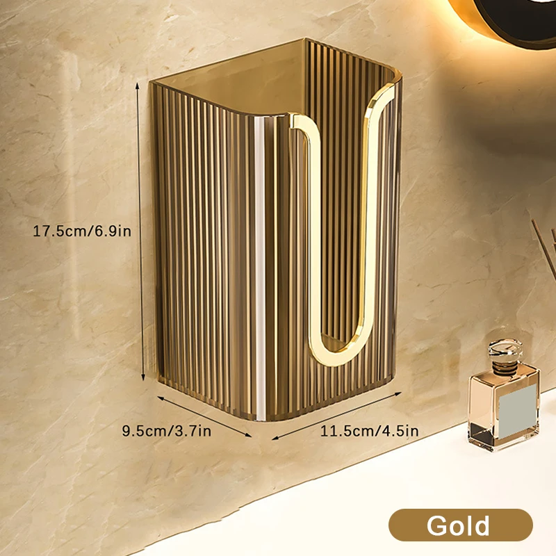 1PC Luxury Tissue Box Wall-Mounted Acrylic Transparent Tissue Box Table Napkin Holder Bathroom Paper Box Tissue Paper Dispenser 5